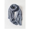 women tassel dark blue cotton linen big scarf casual vintage scarves